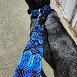 Dog collars and leashes hand-woven by Oaxacan artisans. Rare to find.